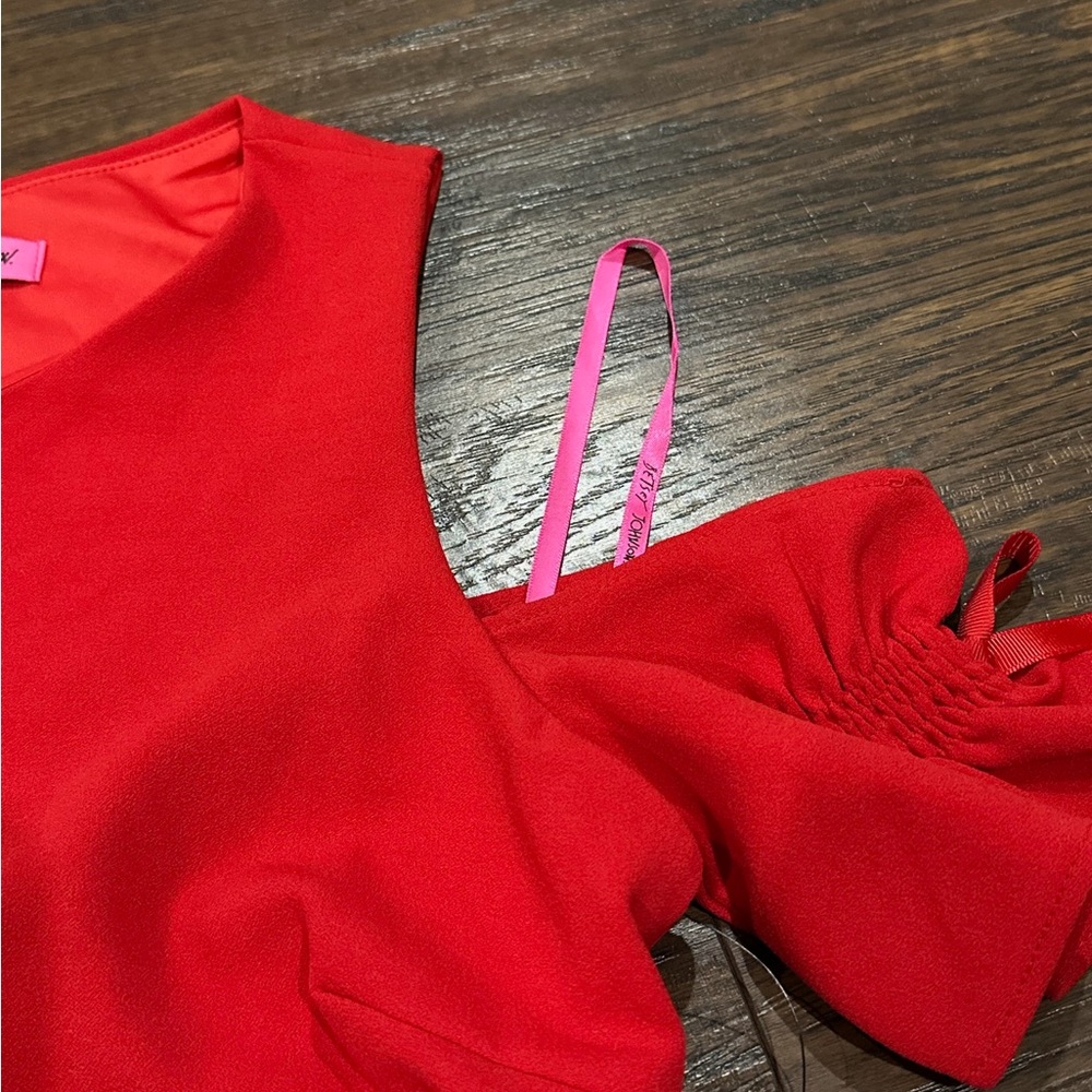 Betsy Johnson Women's Red Dress Size 8 - Picture 2 of 13